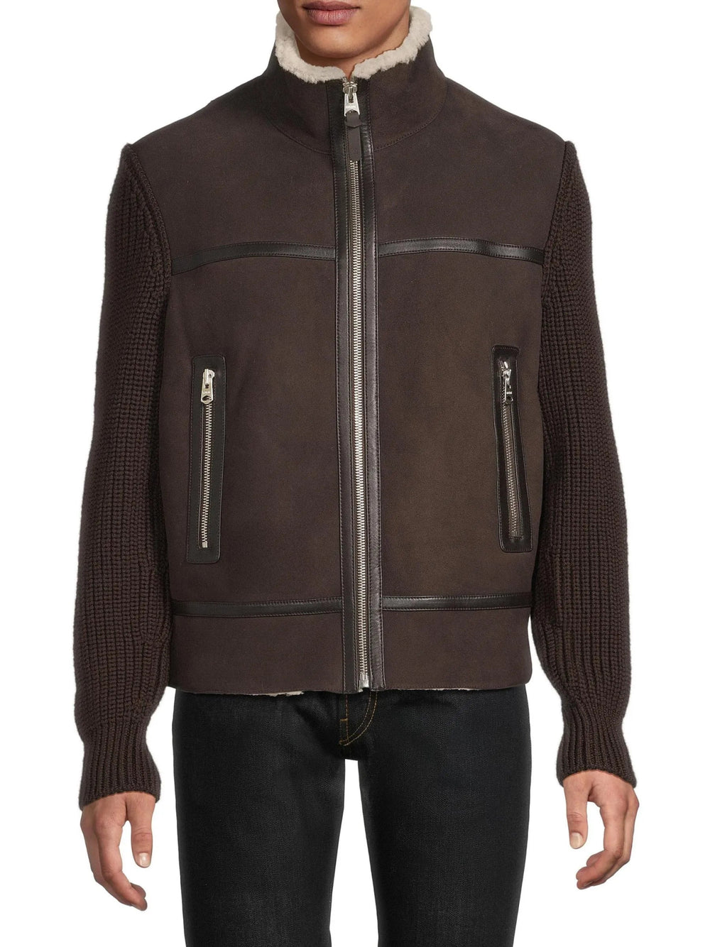 MACKAGE - Manteau hybride Jonathan Café - Lothaire