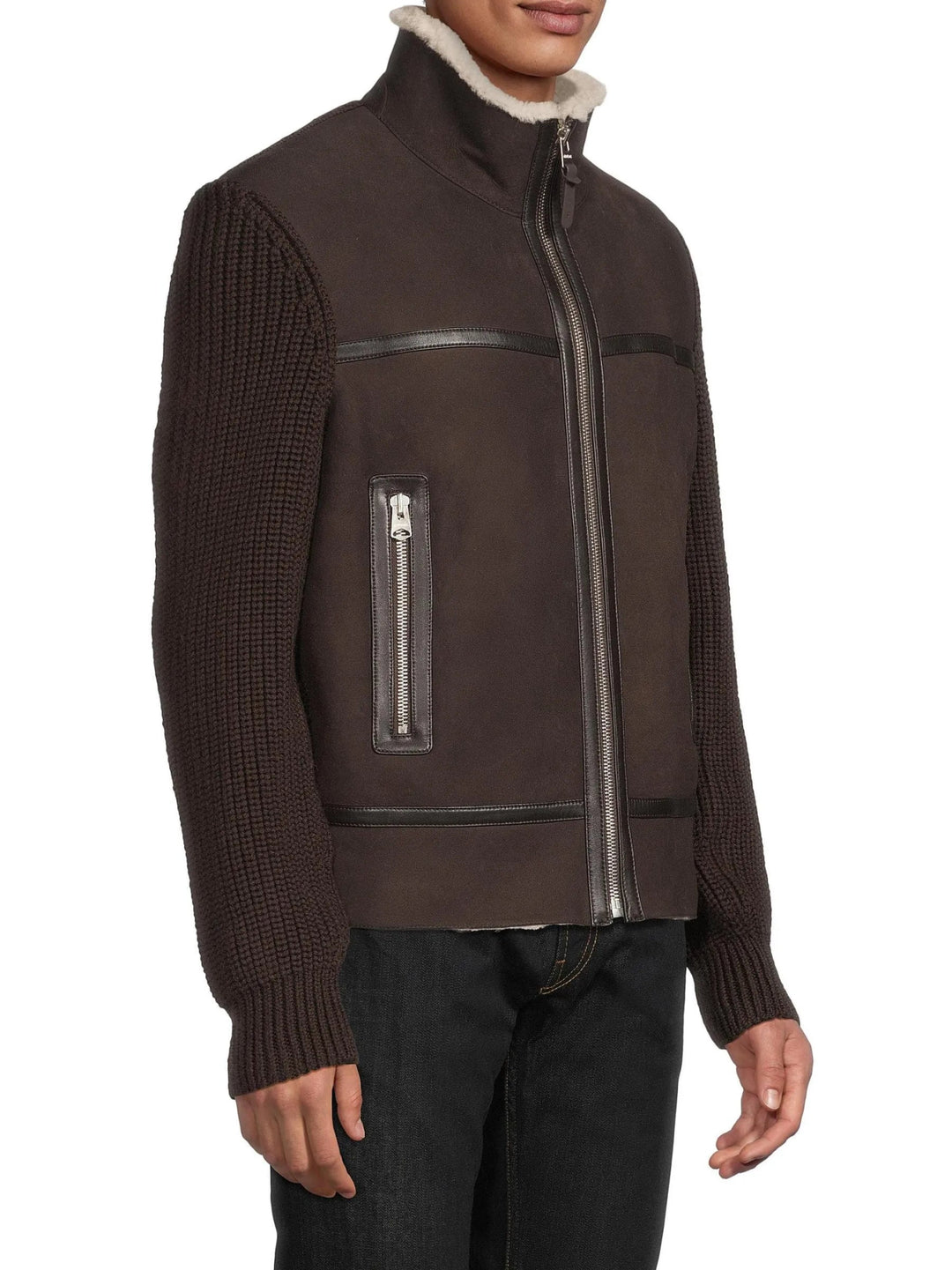 MACKAGE - Manteau hybride Jonathan Café - Lothaire