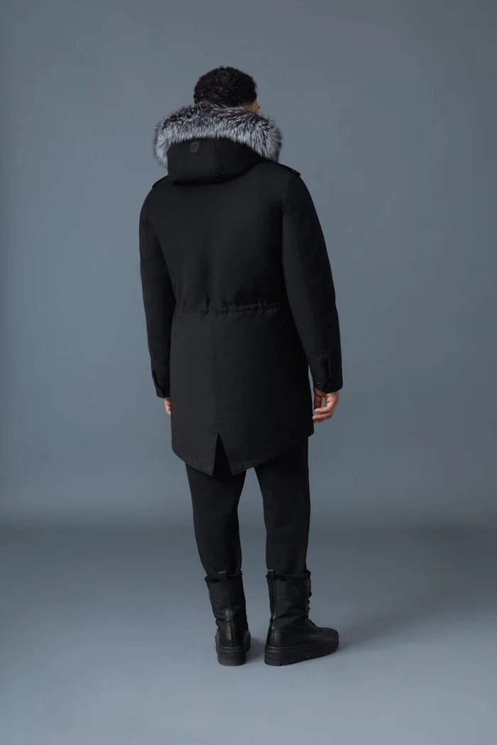 MACKAGE - Parka Moritz-X en Duvet et Fourrure Naturelle Noire - Lothaire
