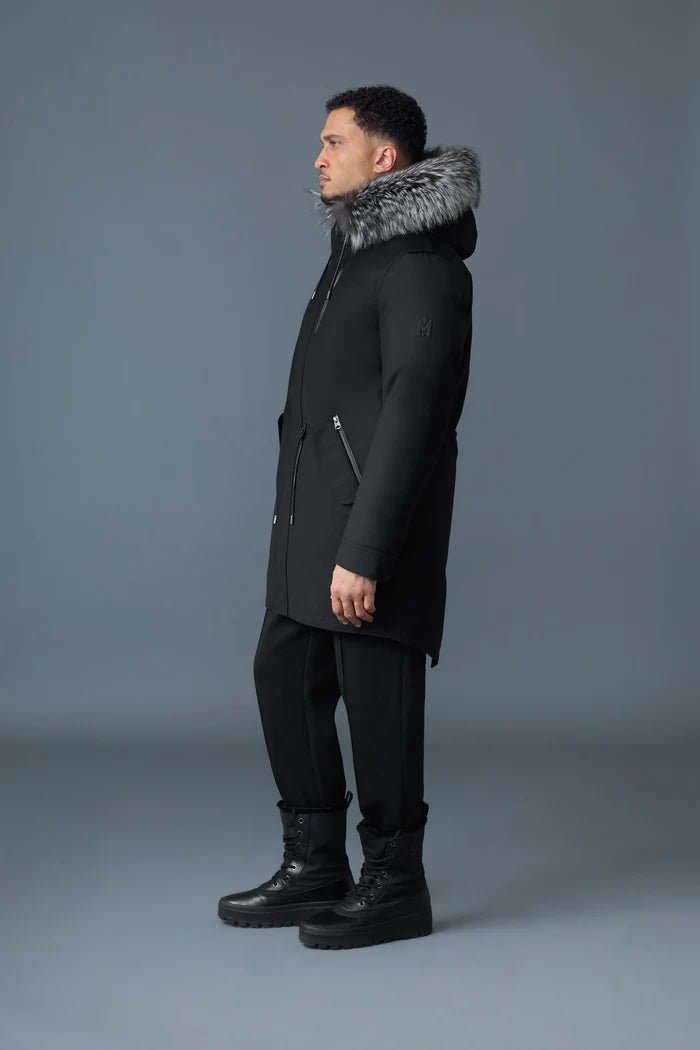 MACKAGE - Parka Moritz-X en Duvet et Fourrure Naturelle Noire - Lothaire