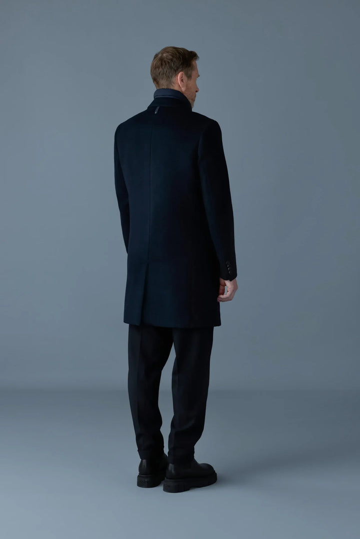 MACKAGE : SKAI - SLB Manteau de lainage 3 - en - 1 avec doublure de duvet amovible bleu marine - Lothaire