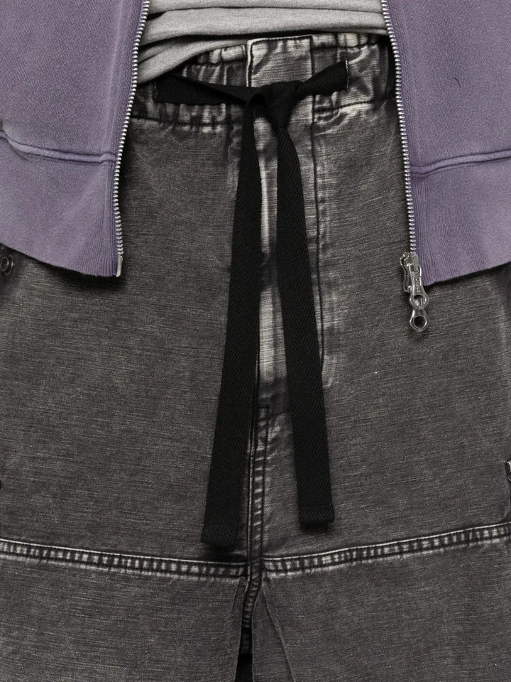 MAISON MIHARA - short cargo à détail de logo noir - Lothaire