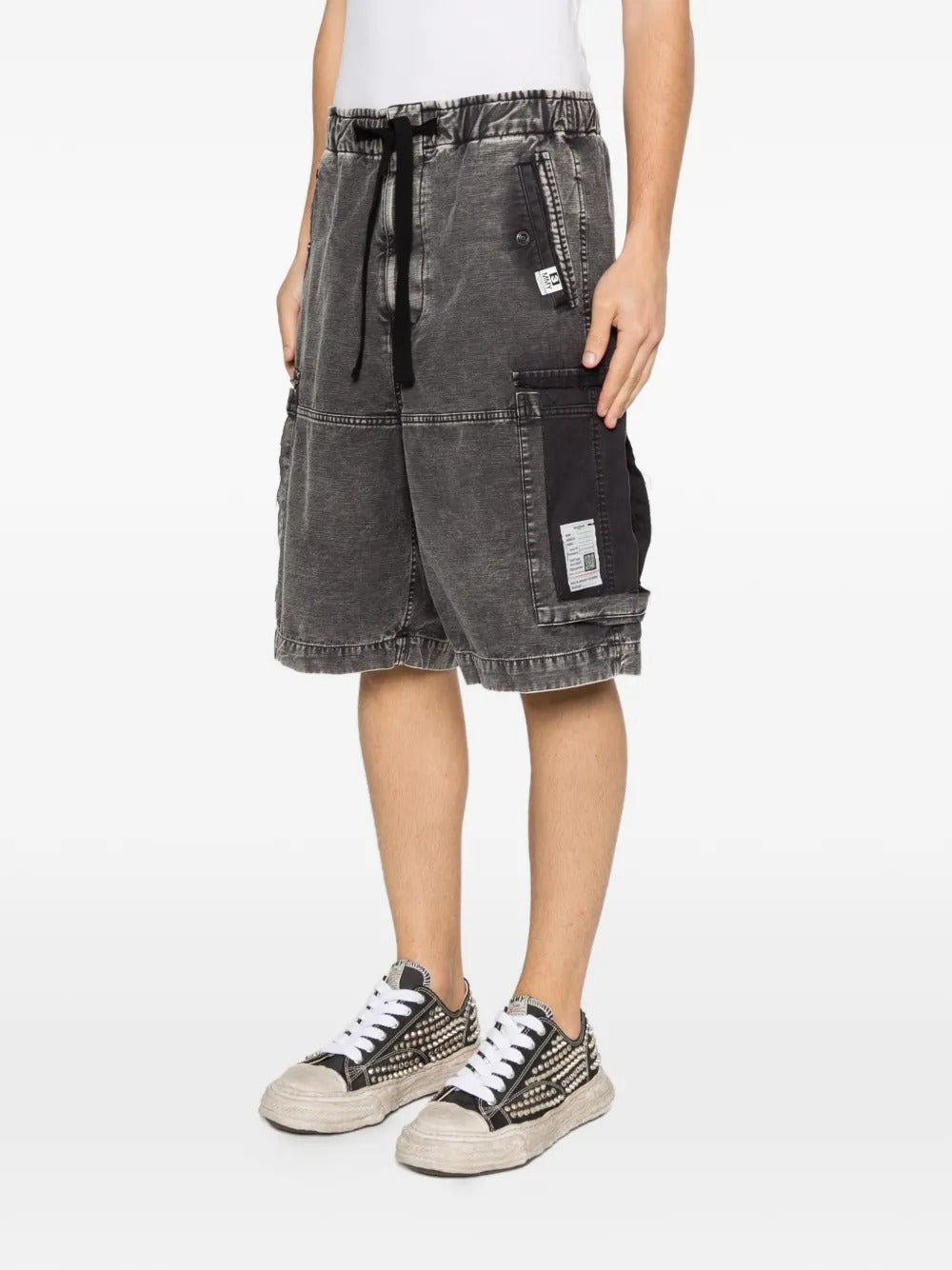 MAISON MIHARA - short cargo à détail de logo noir - Lothaire