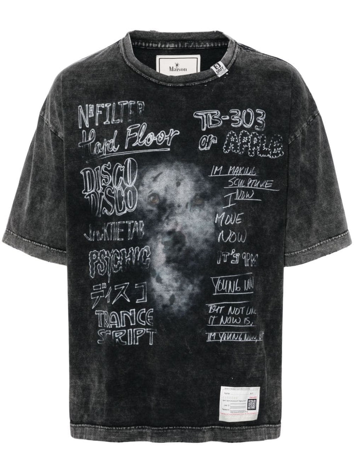 Maison Mihara - T Shirt black délavé - Lothaire