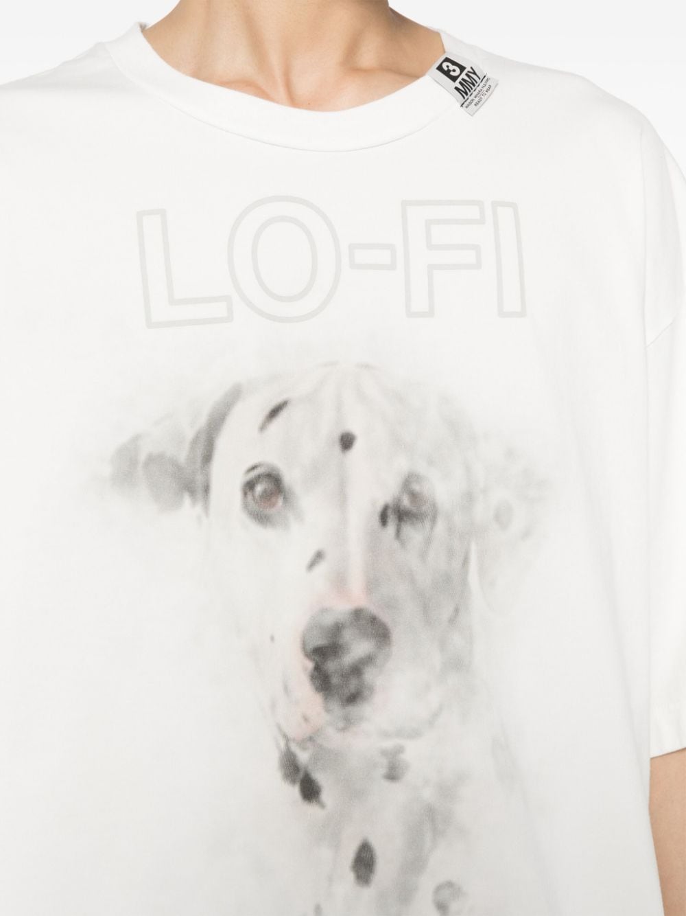 Maison Mihara - T-Shirt white imprimé dog - Lothaire