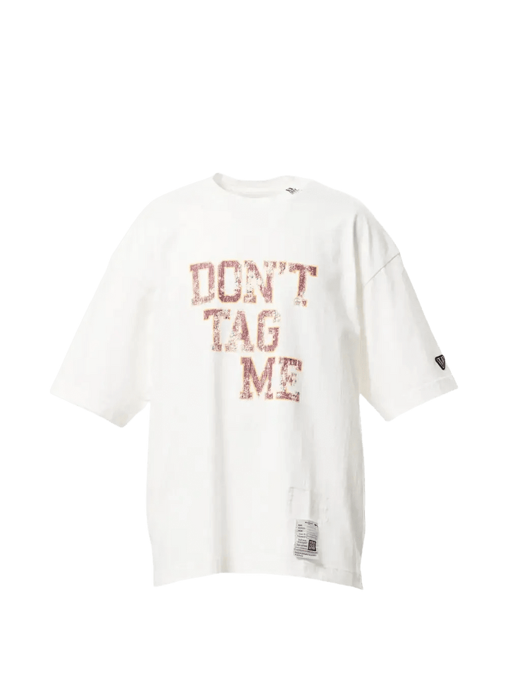 MAISON MIHARA - T-Shirts imprimé Don't Tag Me Blanc - Lothaire