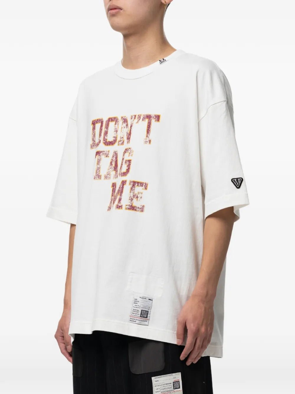 MAISON MIHARA - T-Shirts imprimé Don't Tag Me Blanc - Lothaire