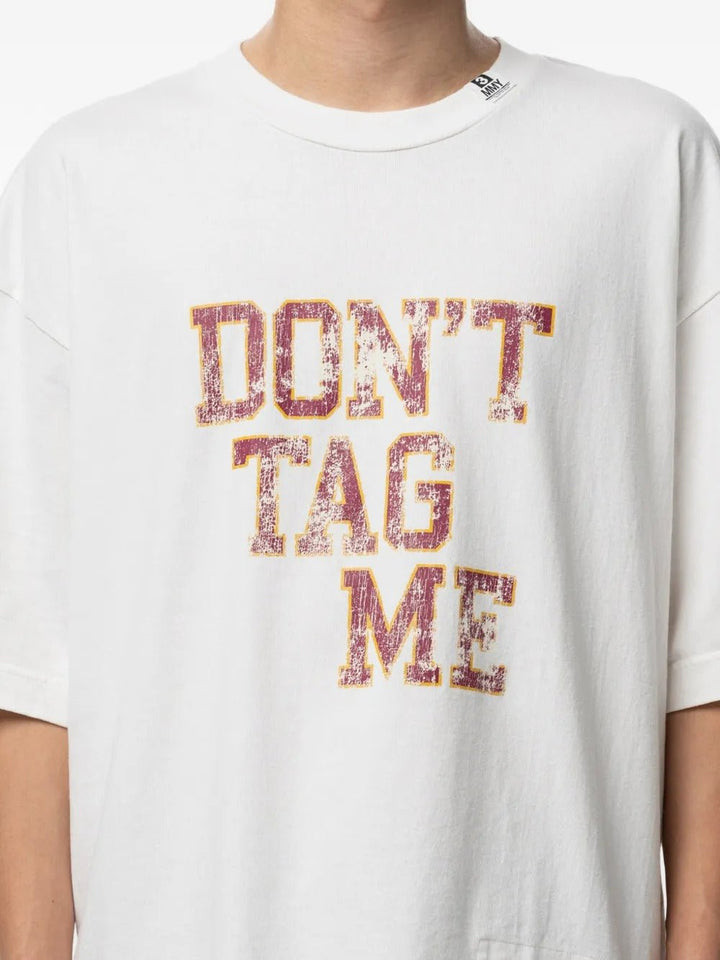 MAISON MIHARA - T-Shirts imprimé Don't Tag Me Blanc - Lothaire