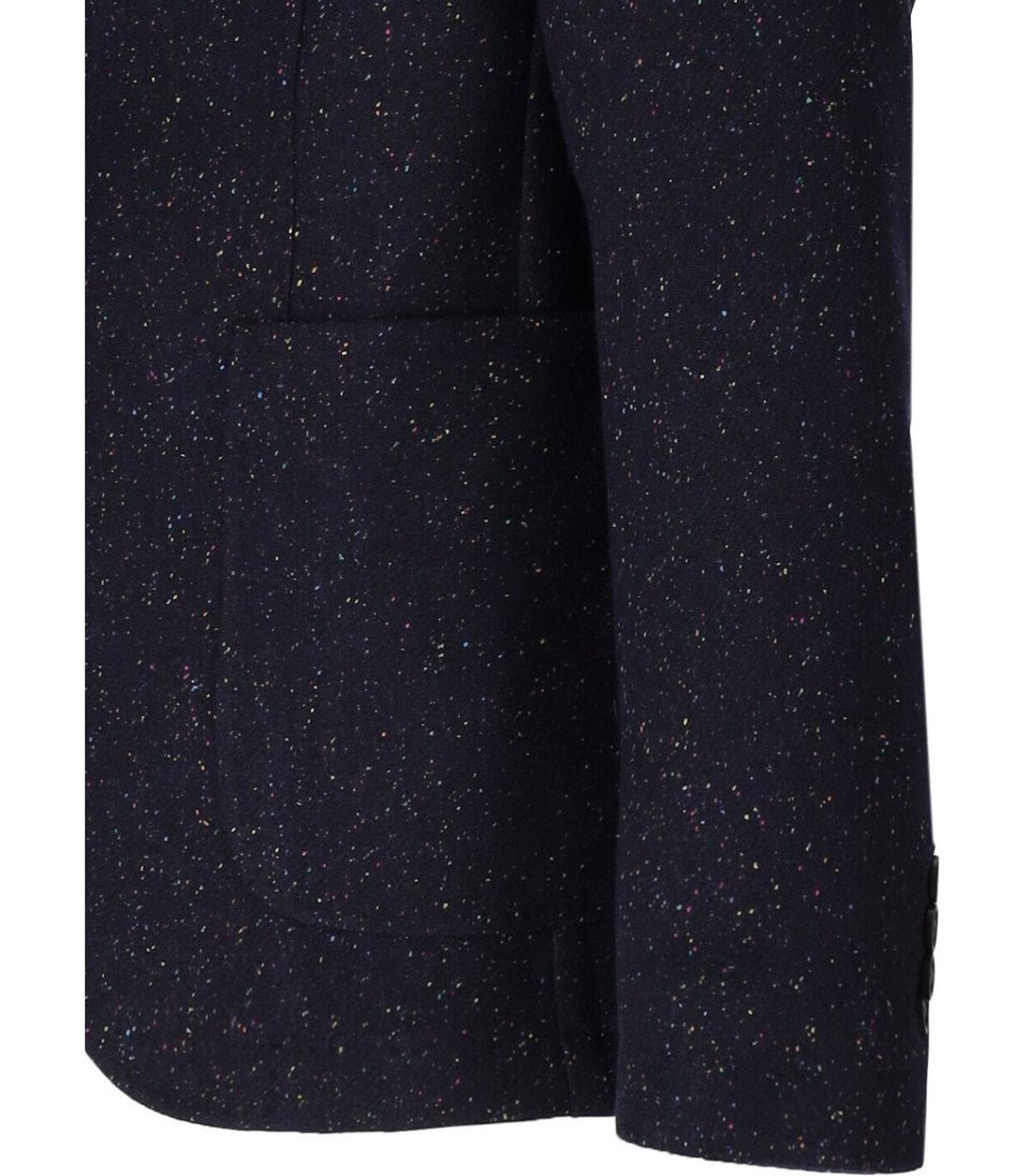 MANUEL RITZ - Melange Bleasted Veste Marine profond - Lothaire