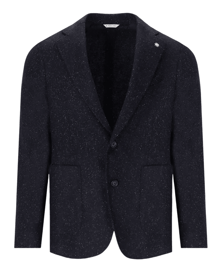 MANUEL RITZ - Melange Bleasted Veste Marine profond - Lothaire