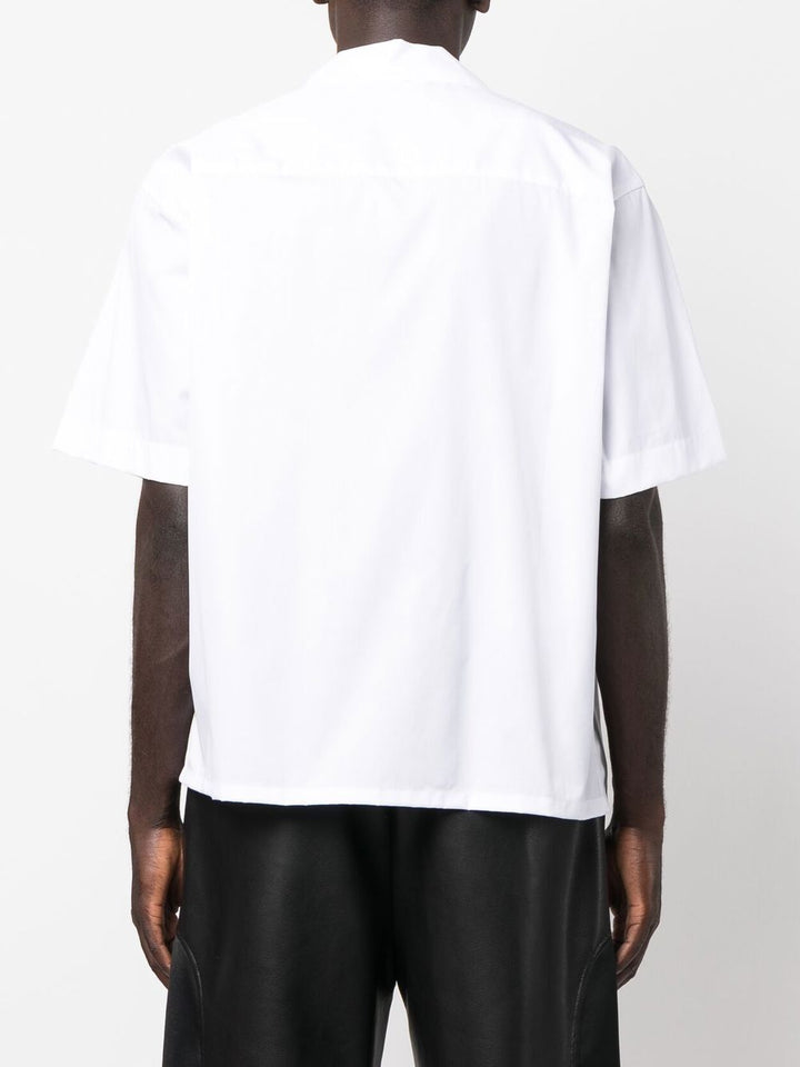 MARNI - chemise en popeline à logo imprimé blanc - Lothaire