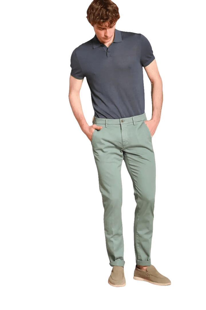 MASON - Torino pantalon chino Vert - Lothaire