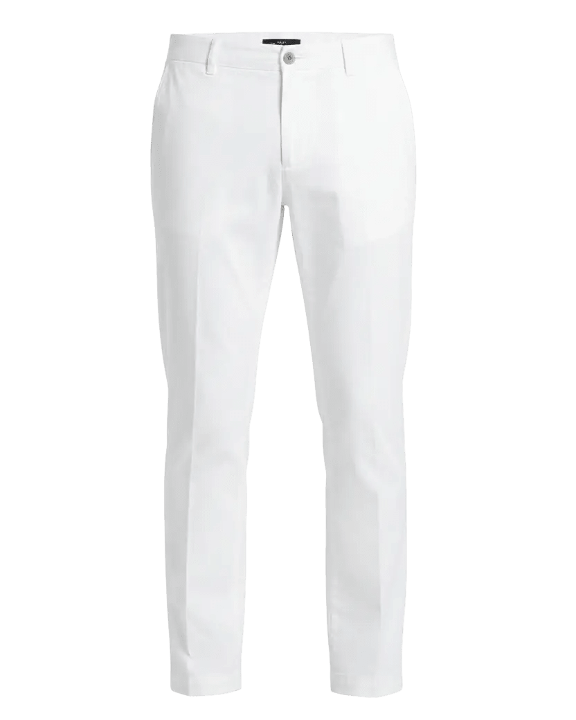 MASON'S - Milano pantalon chino en gabardine stretch extra slim fit Blanc stuc - Lothaire