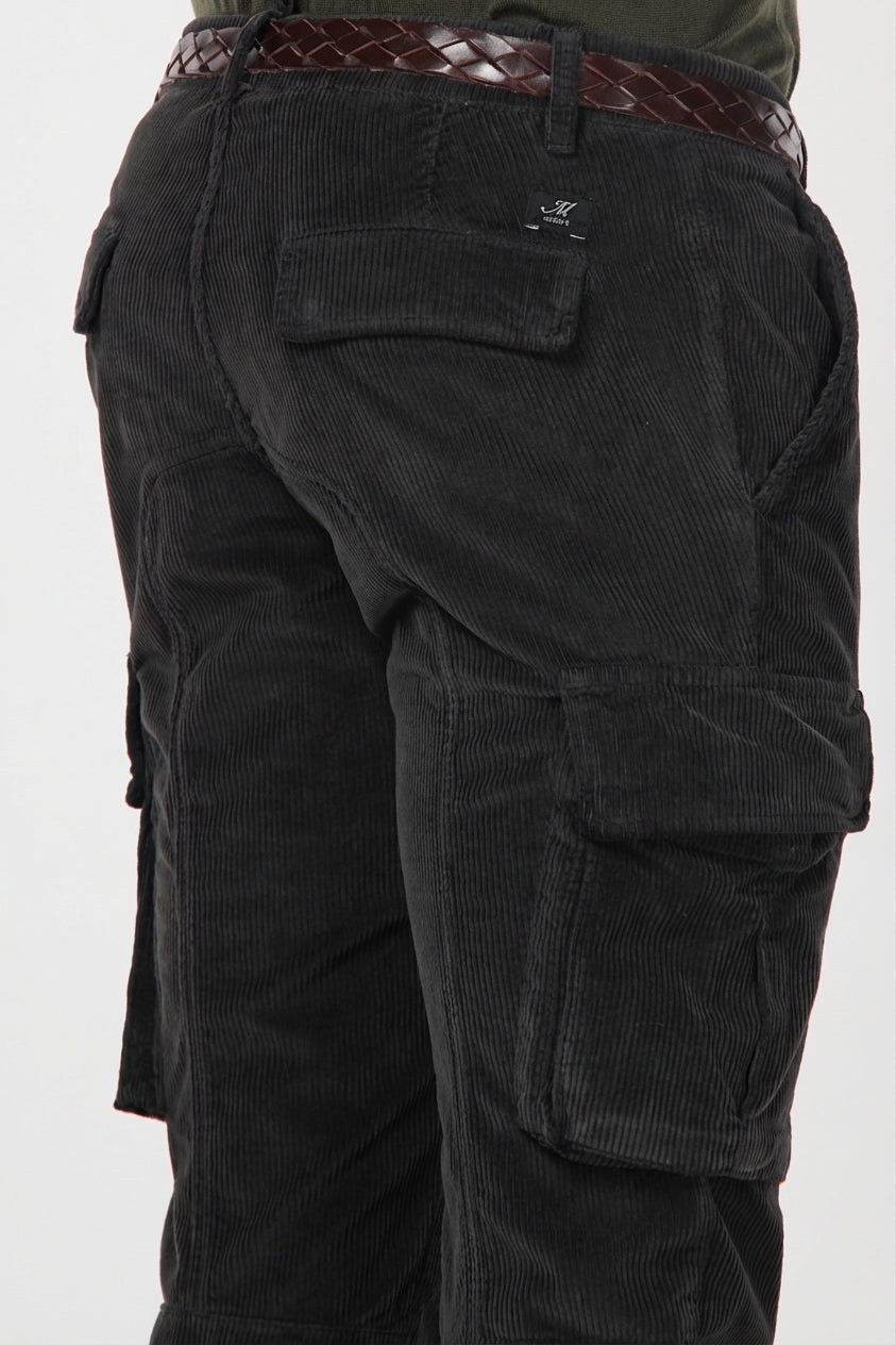 MASON'S - Pantalon cargo Chile en velours côtelé Marron - Lothaire