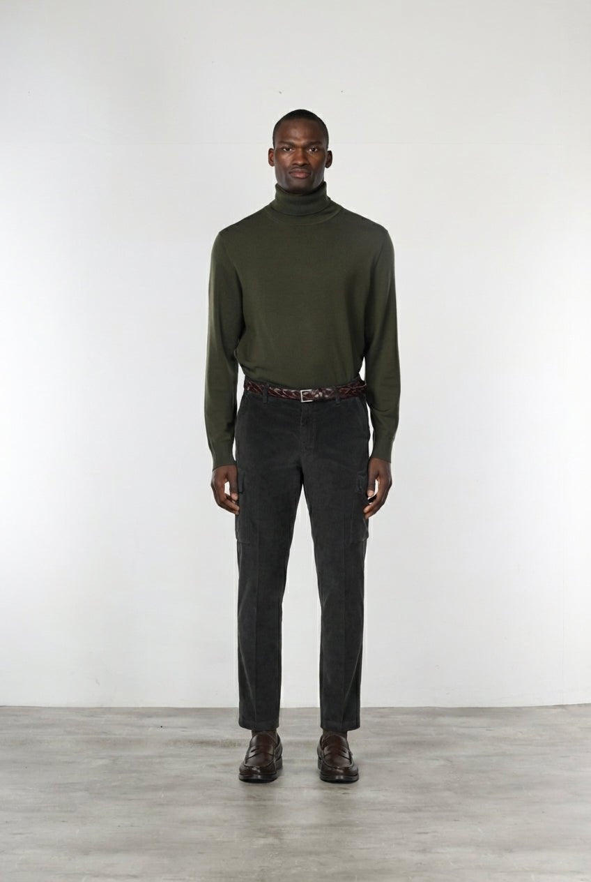 MASON'S - Pantalon cargo Chile en velours côtelé Marron - Lothaire