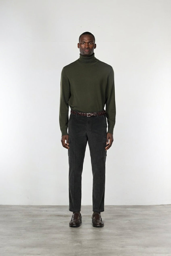 MASON'S - Pantalon cargo Chile en velours côtelé Marron - Lothaire
