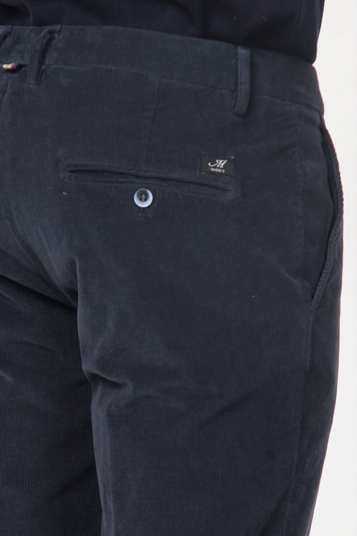 MASON'S - Pantalon chino Torino en velours côtelé Bleu marine - Lothaire
