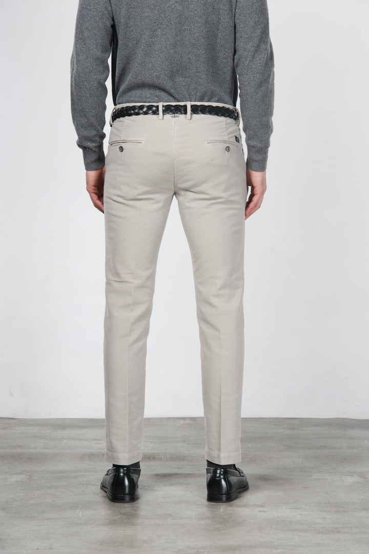 MASON'S - Pantalon chino Torino en velours côtelé Gris - Lothaire