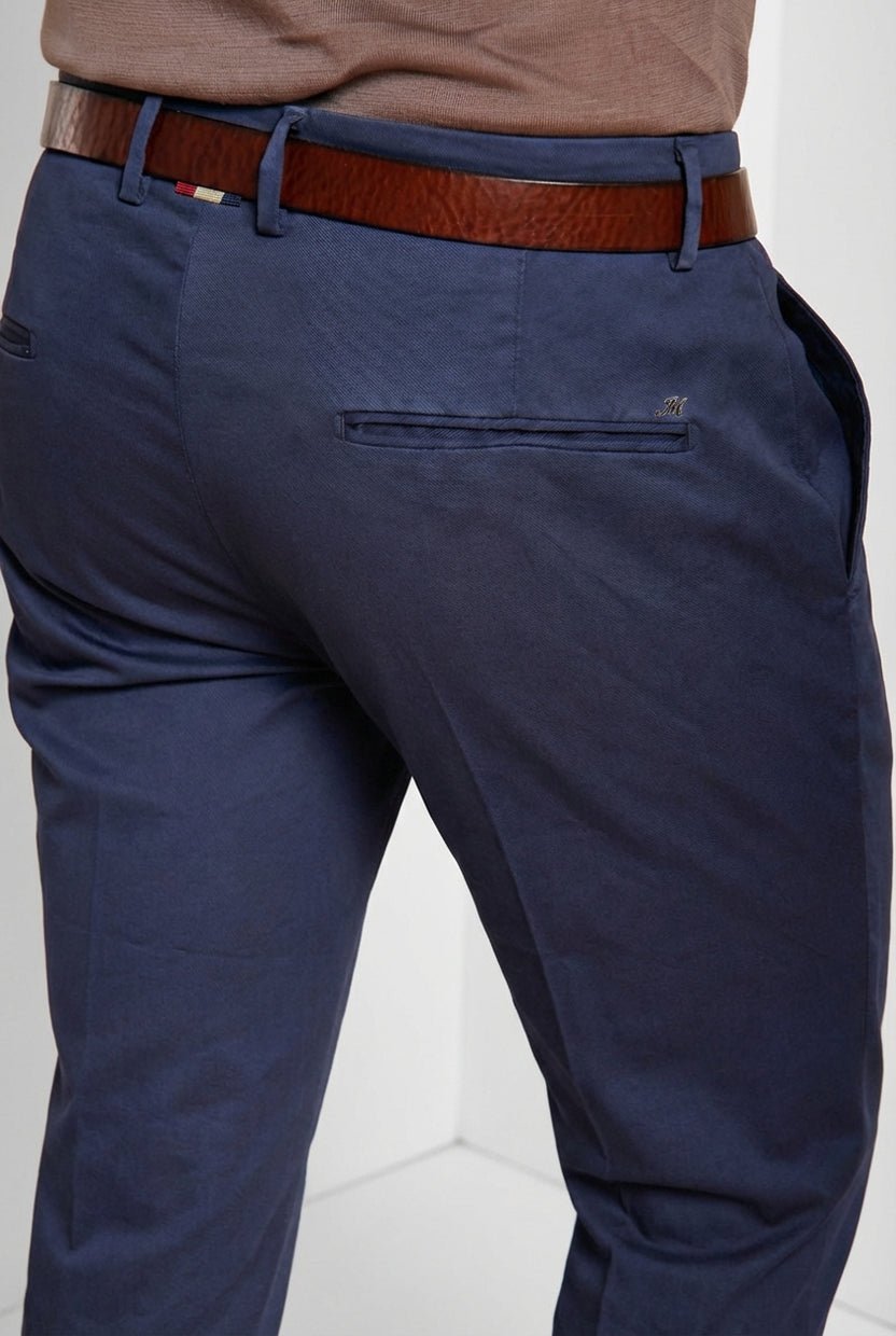 MASON'S - Pantalon chino Torino Flex Bleu marine - Lothaire