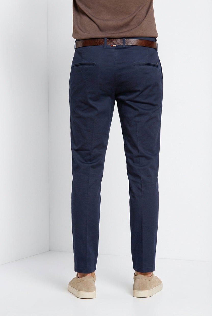 MASON'S - Pantalon chino Torino Flex Bleu marine - Lothaire