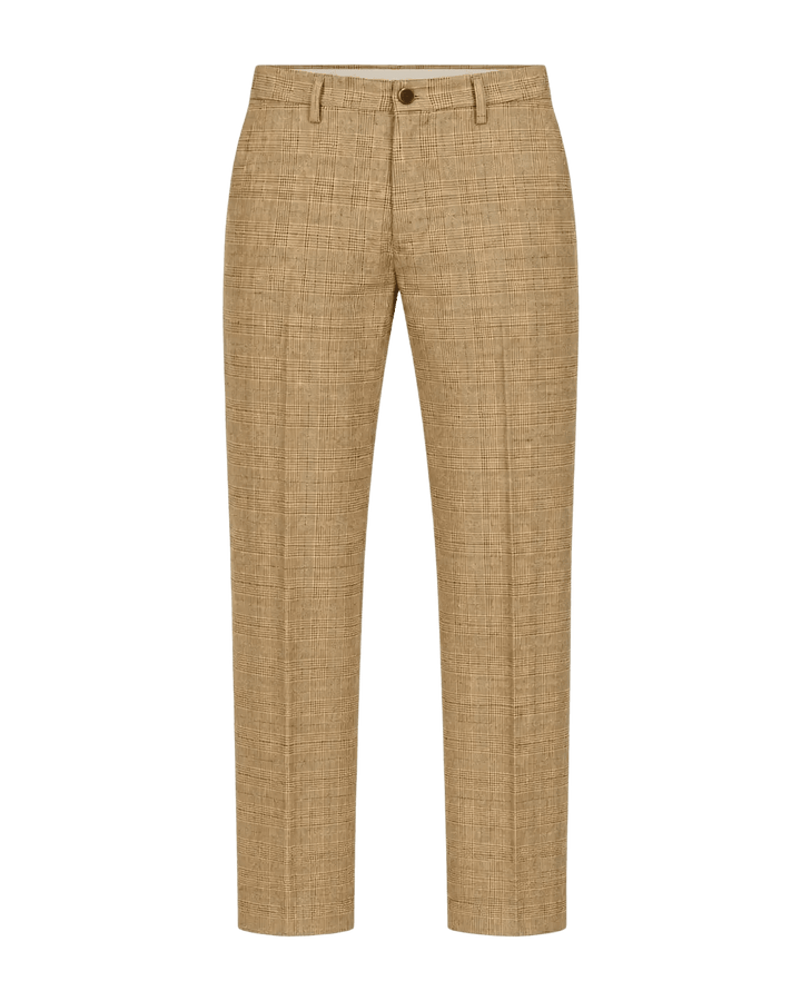 MASON'S - Pantalon chino Torino Prince de Galles Beige foncé - Lothaire