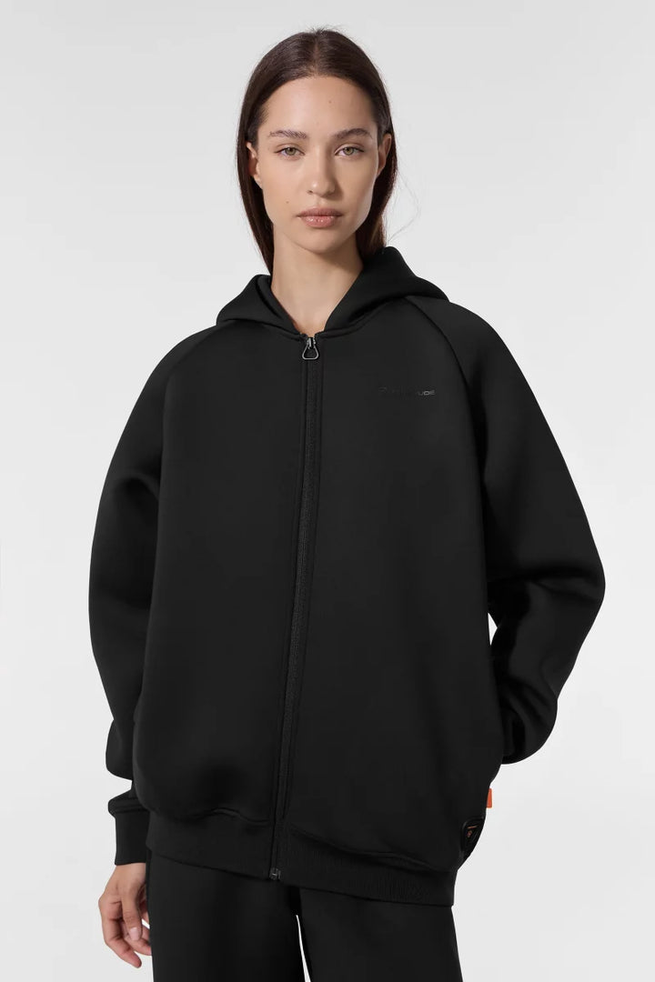GERTRUDE - Sweat à capuche Melvin zippé Noir