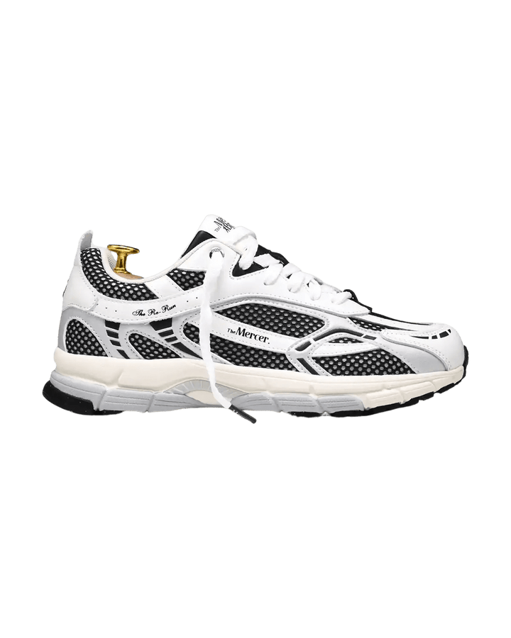 MERCER - Baskets Re-Run Blanc / Argent / Noir - Lothaire