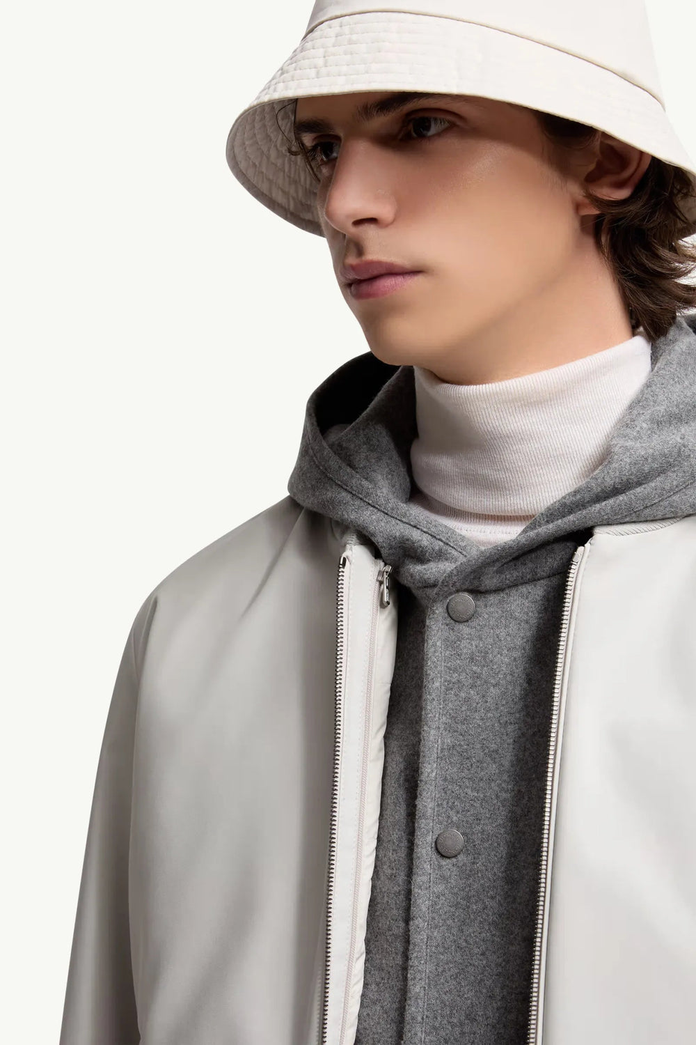 MONCLER - Bomber matelassé 3 - en - 1 Epinal gris - Lothaire