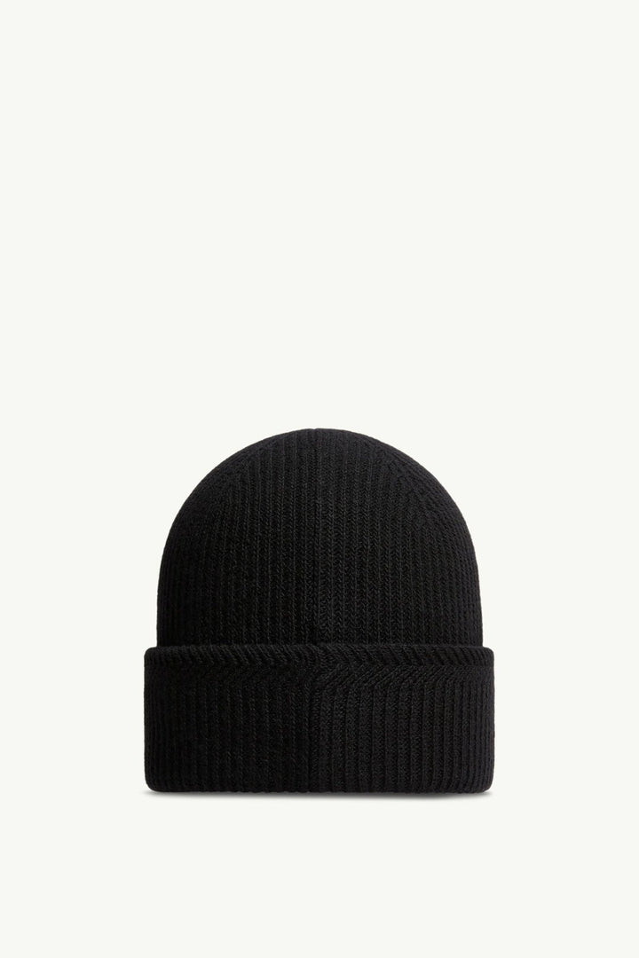 MONCLER – Bonnet en cachemire mélangé à logo Noir - Lothaire