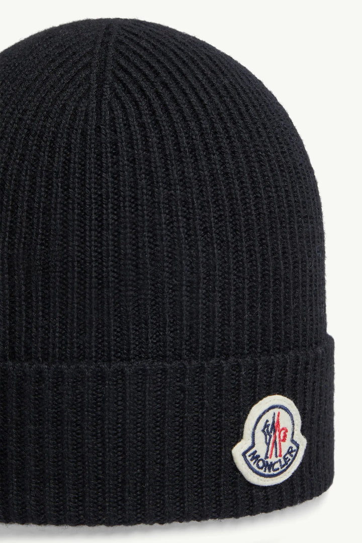 MONCLER - Bonnet en laine noir - Lothaire