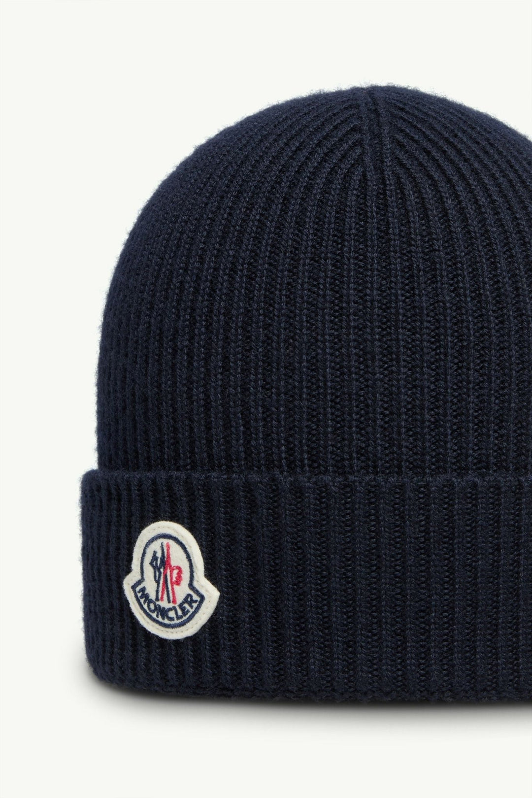 MONCLER - Bonnet en laine vierge Bleu marine - Lothaire