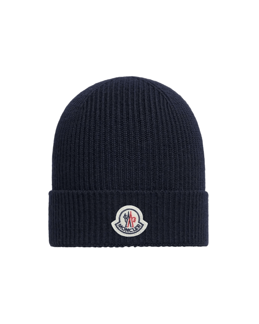 MONCLER - Bonnet en laine vierge Bleu marine - Lothaire