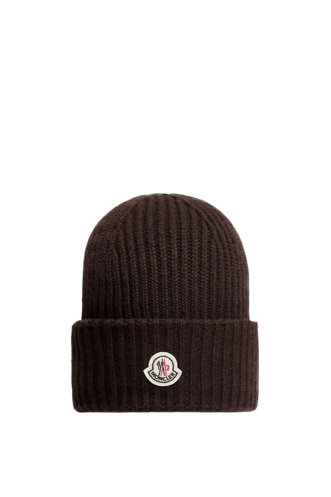 MONCLER - Bonnet en laine vierge et cachemire Marron foncé - Lothaire