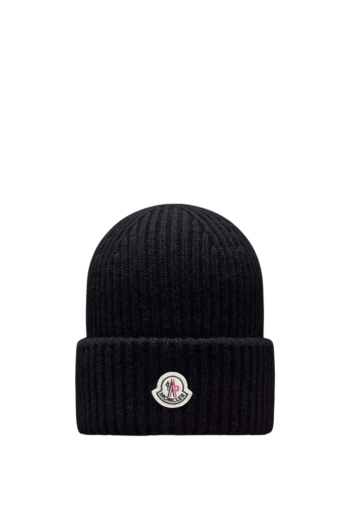 MONCLER - Bonnet en laine vierge et cachemire Noir - Lothaire
