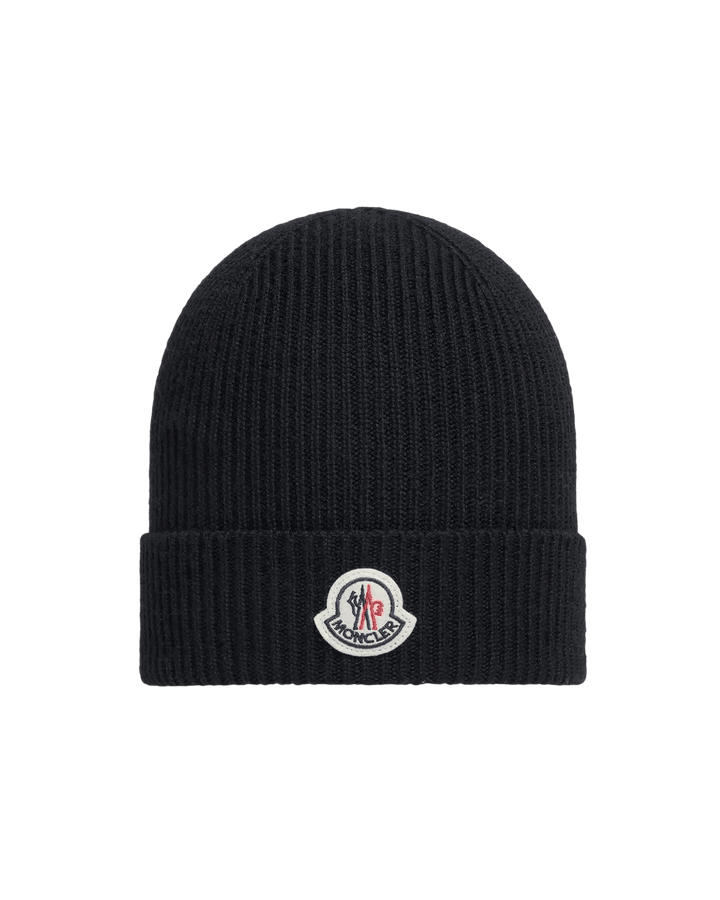 MONCLER - Bonnet en laine vierge Noir - Lothaire