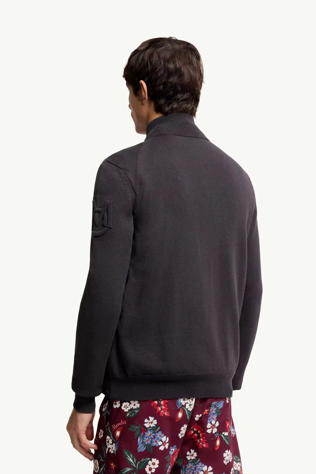MONCLER - Cardigan zippé en coton matelassé Dark Blue - Lothaire
