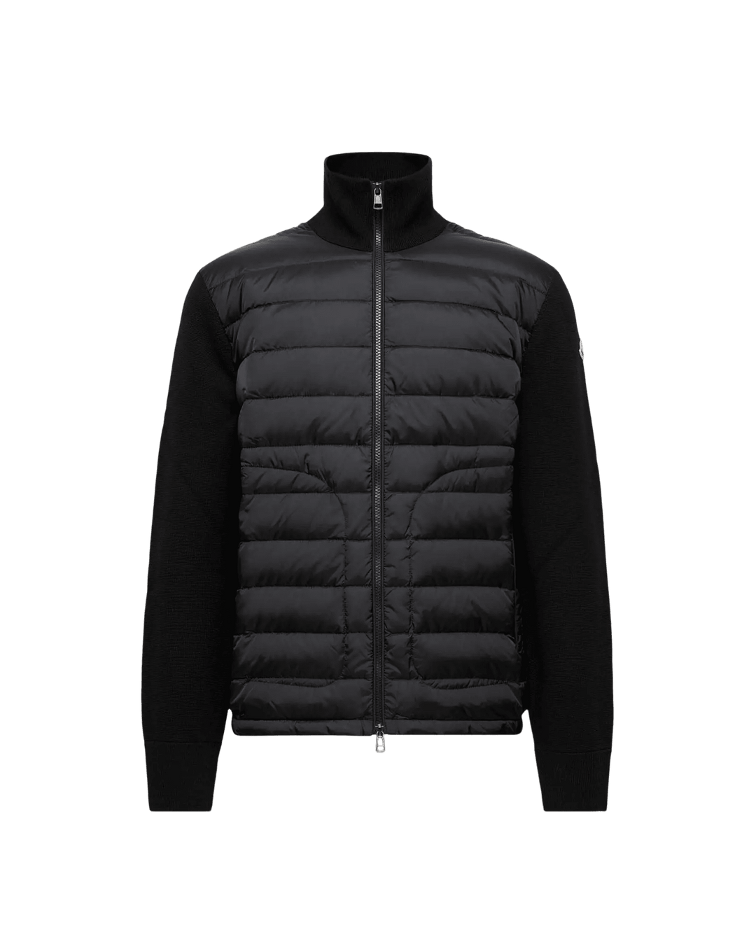MONCLER – Cardigan zippé matelassé Noir - Lothaire