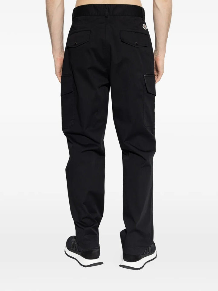 MONCLER - Cargo Cotton Blend Gabardine Pants noir - Lothaire