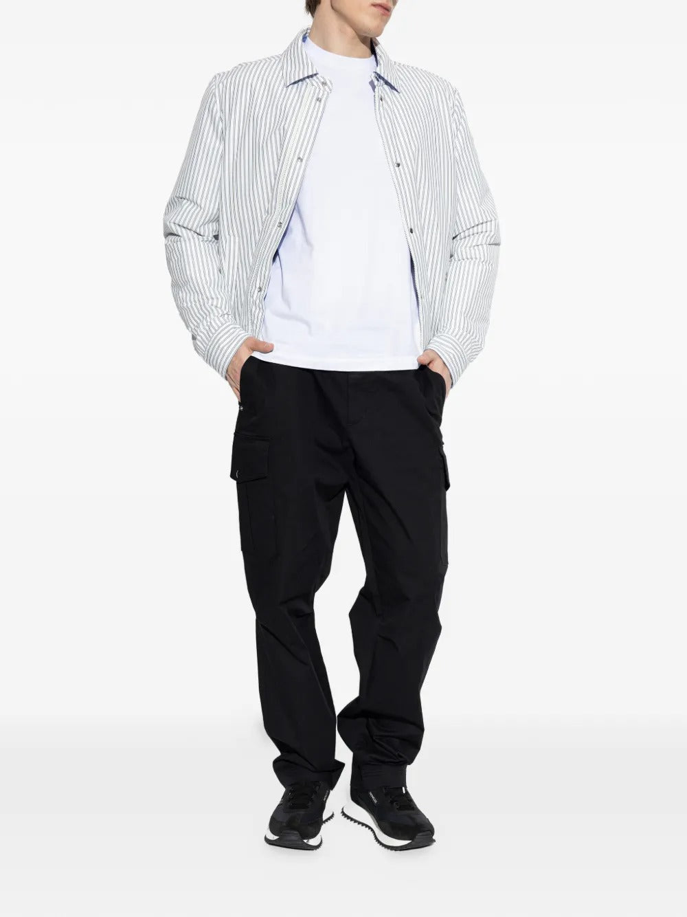 MONCLER - Cargo Cotton Blend Gabardine Pants noir - Lothaire