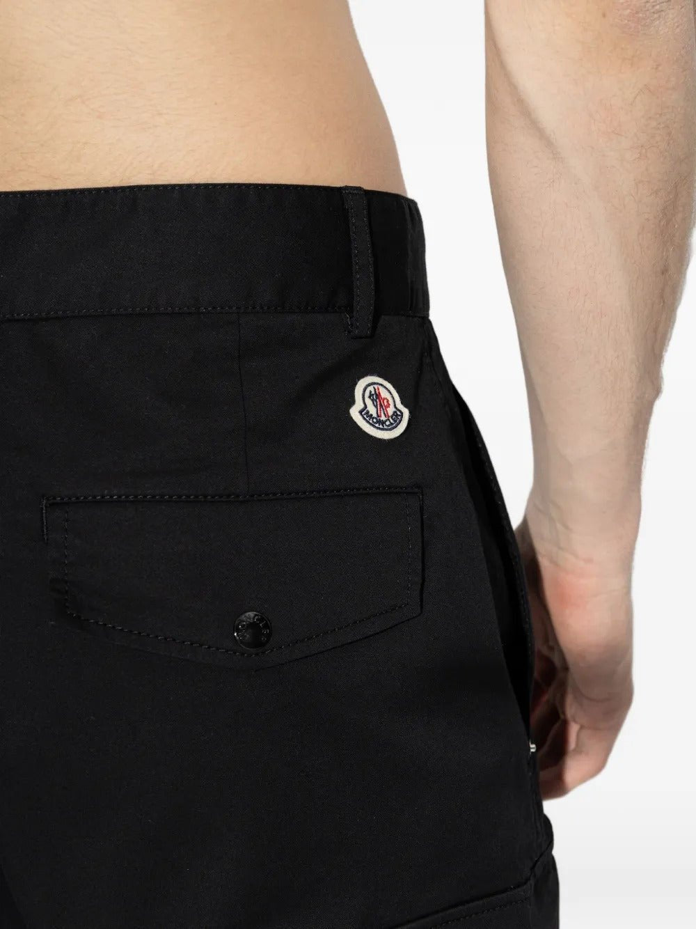 MONCLER - Cargo Cotton Blend Gabardine Pants noir - Lothaire