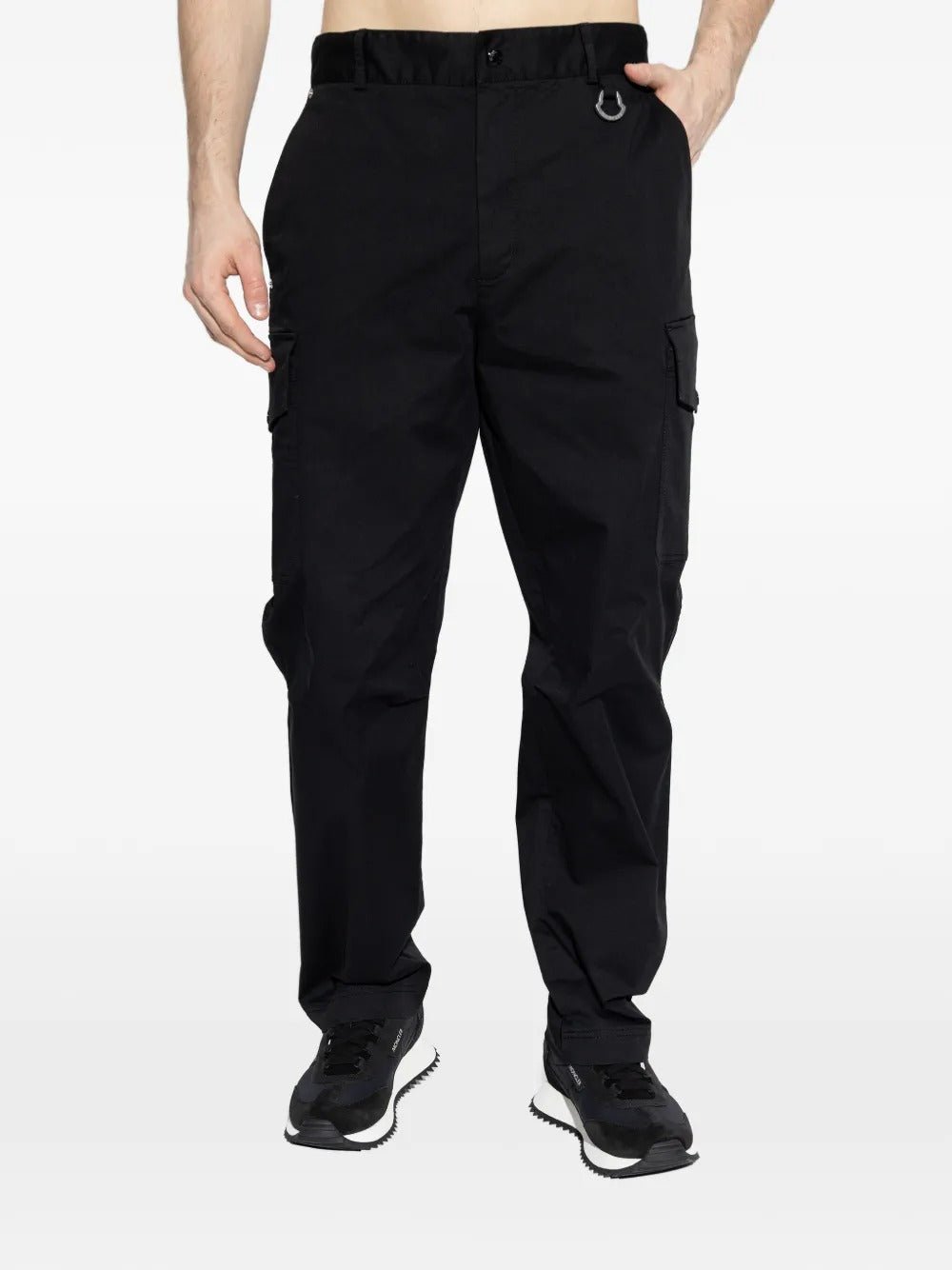 MONCLER - Cargo Cotton Blend Gabardine Pants noir - Lothaire
