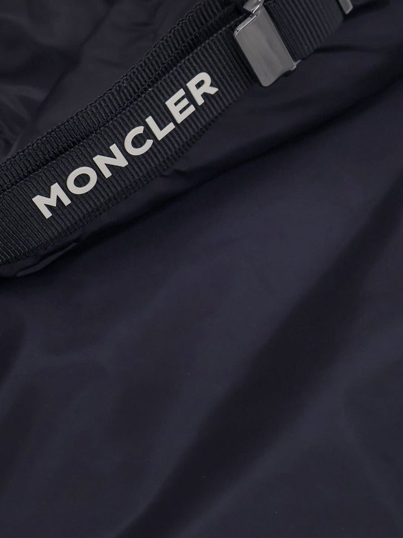 MONCLER - Doudoune à Capuche Bleu Marine - Lothaire