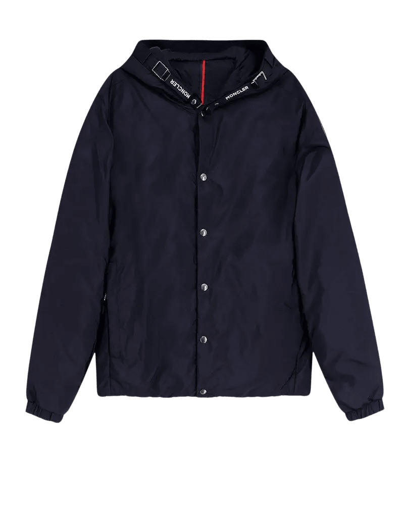 MONCLER - Doudoune à Capuche Bleu Marine - Lothaire