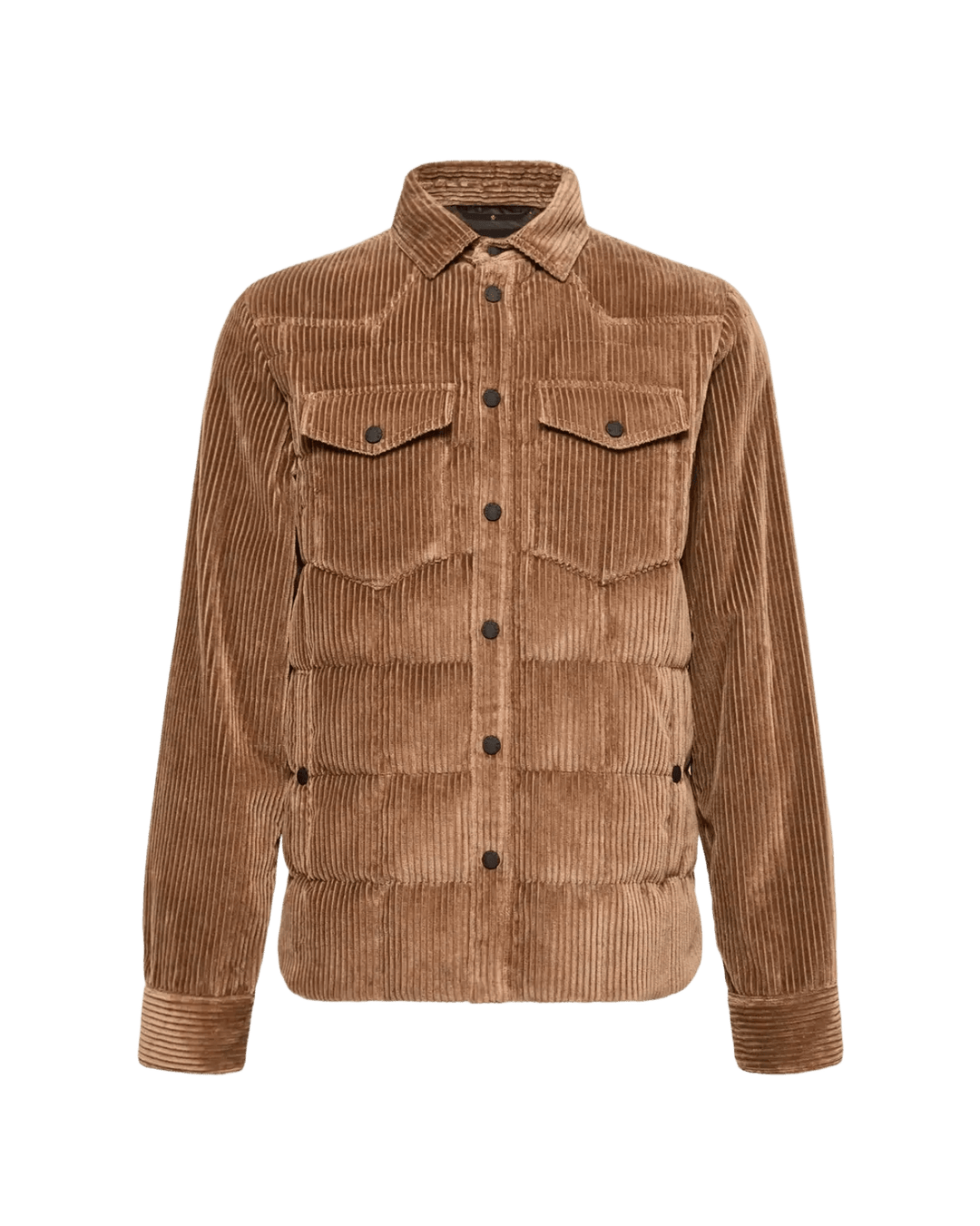 MONCLER - Doudoune-chemise Gelt côtelée Marron - Lothaire