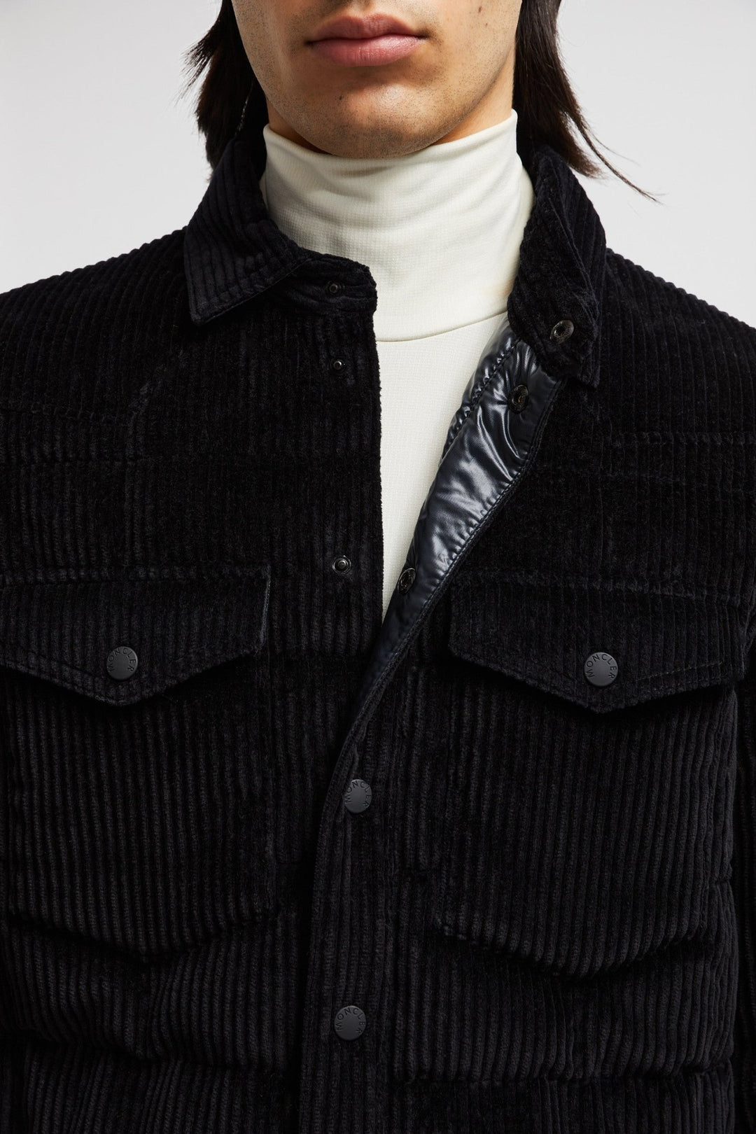 MONCLER - DOUDOUNE - CHEMISE GELT CÔTELÉE Noir - Lothaire
