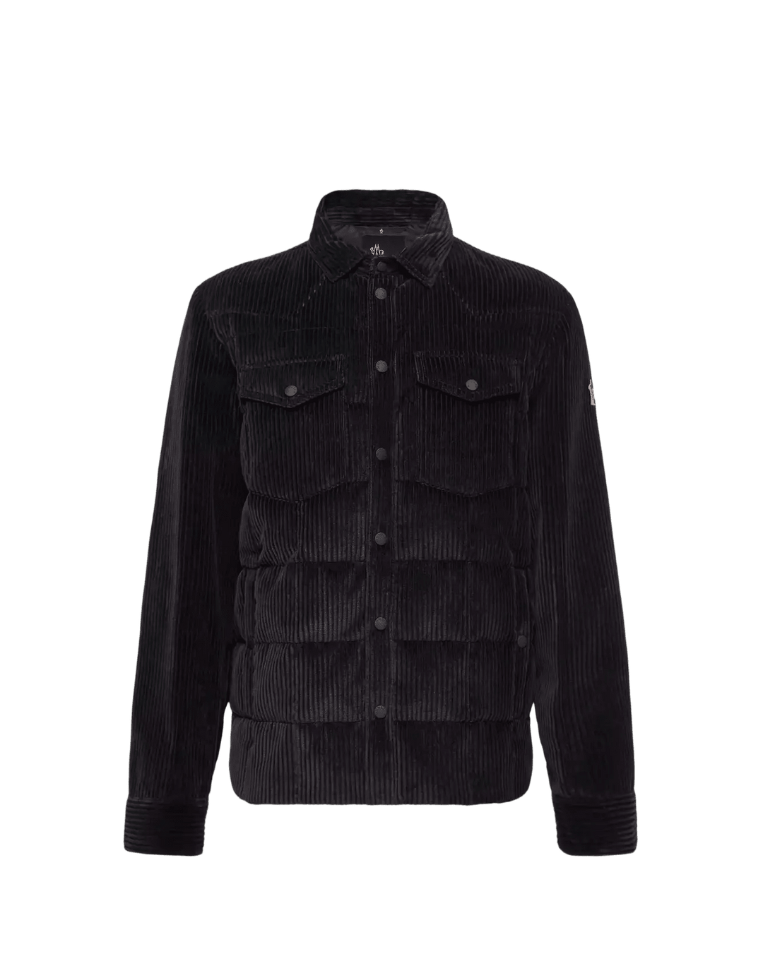 MONCLER - Doudoune-Chemise Gelt en Velours Côtelé Bleu Marine - Lothaire