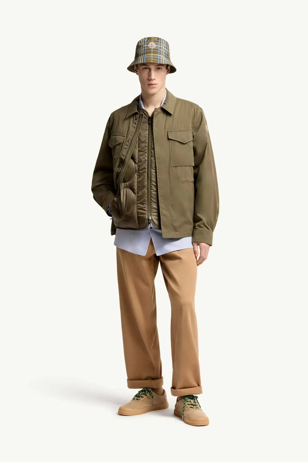 MONCLER - Doudoune - chemise réversible 3 - en - 1 Roquille Olive - Lothaire