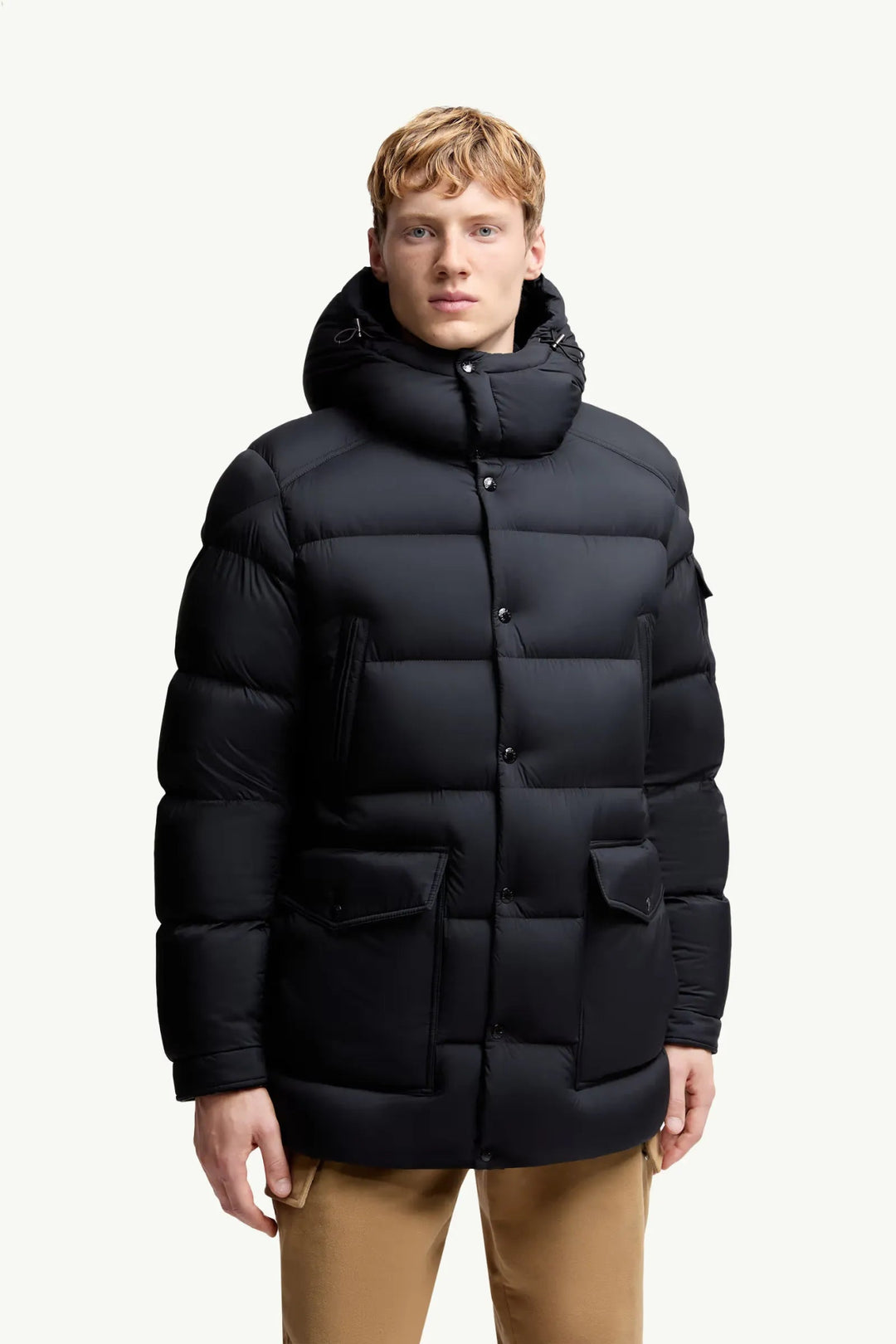 MONCLER - Doudoune courte à capuche Bretagne bleu - Lothaire