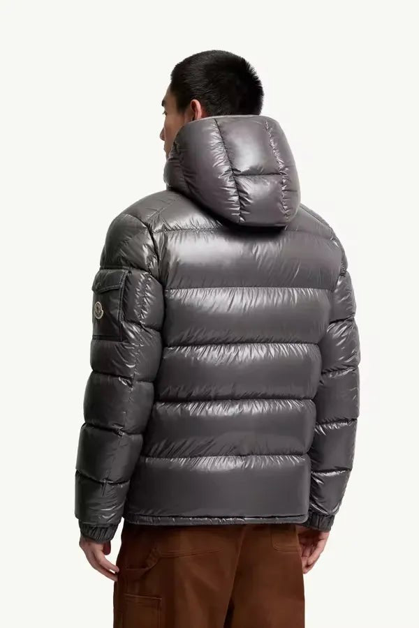 MONCLER - Doudoune courte à capuche Maya gris charcoal - Lothaire