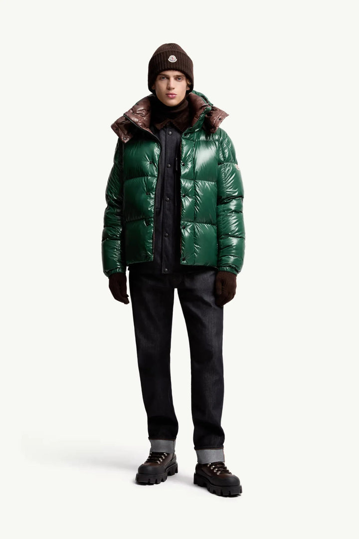 MONCLER - Doudoune courte à capuche Parana vert - Lothaire